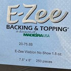 Madeira Usa E-zee Backing   Topping No Show 7 5 x8  Black 20-75 8b