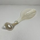 Vintage Mother Of Pearl With Shell Handle Large Serving Utensil 8 Inch