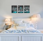Canvas Wall Art For Bedroom New York City Wall Decor Empire State Building Skyli