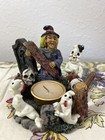 Witch Ghost Tea Light Holder Jack-o   -lantern Skulls Gravestones Halloween 