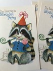 Vintage Birthday Card Invitation Lot Unused  Invitations Cards Elephant Clown