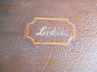 19th Century Hand Made Sewing Box For Lidie   