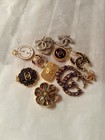 Lot Of 11 Versace   Gucci  Cc  Gold  Tone Zipper Pull 