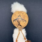 Vintage Native American Indian Hopi Ceremonial Dance Gourd Rattle Decorative 17 
