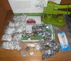 Mk bear Button   Pin   Badge Maker Machine 25mm 1    Diy  500pcs Parts  Green