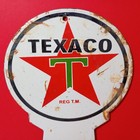 Vintage Texaco Ladies Porcelain Enamel Sign 9  X 5  Inches