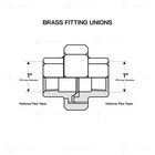 Supply Giant 1  125 Lb Lead Free Brass Female Threaded Union Pipe Fitting