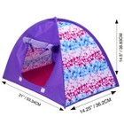 Sophia   s Tent And Sleeping Bag Set For 18  Dolls  Purple pink