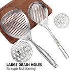 Kaycrown Skimmer Slotted Spoon  2 Pack Stainless Steel 15 X 5 7 X 2  Silver 