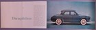 1961 Renault Car Brochure Dauphine Gordini Caravelle 4cv W Paint Coloes C339