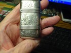 Antique  vesta Match Safe  Ornate Victorian Engraved Uk Sterling Silver Vg