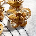 Set Of 12 Vintage Ratan Butterfly Napkin Rings