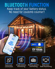 Wattcycle Mini 12v 100ah Lifepo4 Lithium Battery Bluetooth For Rv Trolling Motor