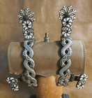 Double Viper  Silver Inlays Spurs  Brown Finish