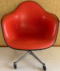 Vintage Mcm Herman Miller Eames Fiberglass Chair Upholstered Mid Century Modern