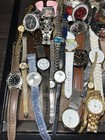 Huge Lot Of Watches Need Tlc Batteries Assorted  90  