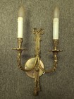 Double Arm Ribbon Sconces Set Of Four- French Rococo Louis Xv Style