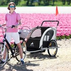 Aosom Elite Three-wheel Bicycle Cargo Trailer For Two Children