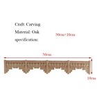 Long Wood Carved Applique Molding Decoration Frame Corner Onlay Unpainted Decor