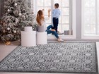 Alfombras Non-skid Non-slip 5x7 Rubber Backing Floral Geometric Low Profile P   