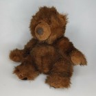 Russ Berrie Timber Brown Bear Grizzly 12  Long Brown Fuzzy Plush Vintage