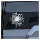 3d Prank Tricky Broken Glass Car Sticker Decal  Funny Rear Windshield Golf Ball