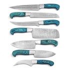 Kitchen Knives Stainless Damascus Steel 7 Pcs Chef Kitchen Knife Set White 101