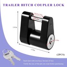 2 Pcs Trailer Hitch Coupler Lock  Dia 1 4 Inch 3 4 Inch Span Trailer Hitch 2pcs