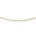 14k Solid Yellow Gold 0 5mm Single Neck Collar Neckwire Chain Cuff Choker    