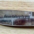 Queen Cutlery Co  98 Fixed Blade Hunting Knife W  Leather Sheath