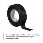 3m Vinyl Electrical Tape  165 Temflex  3 4 In W X 20 Yd L  6 Mil Thick  Black