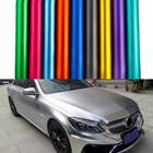 Premium Satin Matte Chrome Metallic Vinyl Film Wrap Sticker Air Bubble Free