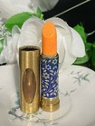  Vintage Helena Rubinstein Le Lipstick Floral Metal Tube   New Plush Pink