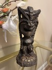 Big Vintage 11  Tiki God Figurine Hawaii Souvenir  Resin Woodcarving Style