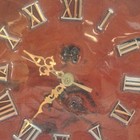 Liveedge Wood Hanging Wall Clock  Analog Roman Numerals  Battery-operated