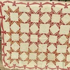 Great 1902 Antique Red White And Yellow Hand Crafted Quilt 82    X 66   