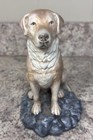 Vintage Golden Retriever Lab Dog Ceramic Statue Figurine 7    Tall