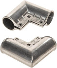 Chain Link Fence Gate Corner 1 3 8  X 1 3 8  Aluminum Gate Corner  4 Pack  silve