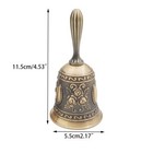 Metal Hand Call Bell Rose Church Handbell Retro Dinner Bell For Wedding Festival