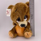 Vintage Applause Giordano Sad Eye Burley Teddy Bear Brown Plush Stuffed Animal