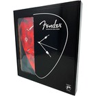 Fender Pick Shaped Wall Clock Red