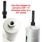 Core Bit Adapter  Convert 5 8   -11 Arbor To 1 2    Hex Shank For Electric Drill