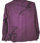 Jimi Hendrix Experience The Purple Label Shirt Large Button Embroidered Floral