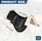 Half Saddle Pad With Faux Wool Lining  Horse Half Pad  Shock Absorbing non-slip