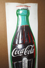 Coke -- Coca-cola -- Big Bottle -- Em-bossed -- Thermometer Sign -- Unusual Item