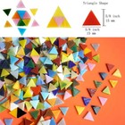 1050 Pieces Mixed Shapes Glass Mosaic Tiles For Crafts  Colorful Stained Glass P