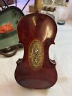 Antique Full Sized German Violin With Ornate Inlay