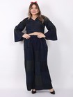 Women Multi Patchwork Criss-cross Top   Wide Leg Pant Co Ord 2 Piece Set Mix Lot