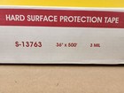 New Uline S-13763 Hard Surface Protection Tape  3 Mil   36  X 500 
