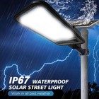 New Commercial Solar Street Lights Outdoor Dusk To Dawn Solar Bright Aluminum